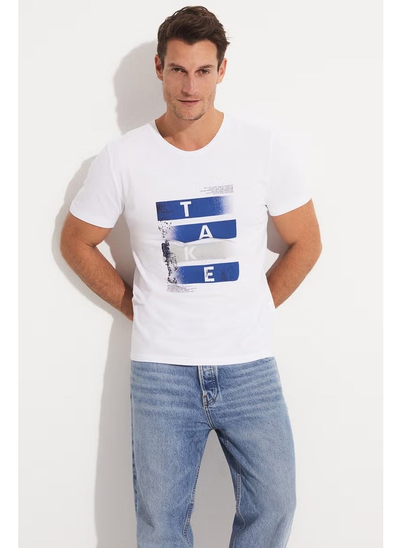 JUNE Men's Regular Fit 100% Cotton Printed Crew Neck T-Shirt - Image 1